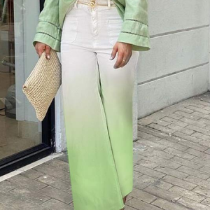 Ombre Regular Fit Casual Pants, Pants, color:As Picture|size:XXL, Stylewe