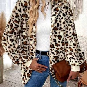 Women Spring/Fall Outerwear Casual Polka Dots Long Sleeve Hoodie Jacket, Outerwear, color:Ivory|size:XL, catalog Noracora shop
