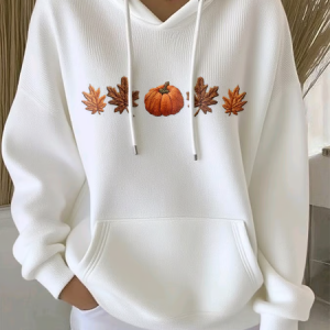 Casual Hoodie Maple Leaf Hoodie Printing, Hoodies & Sweatshirts, color:White|size:4XL, catalog Noracora shop