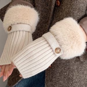 Urban Plain Gloves, Gloves, color:Off White|size:One-size, Stylewe