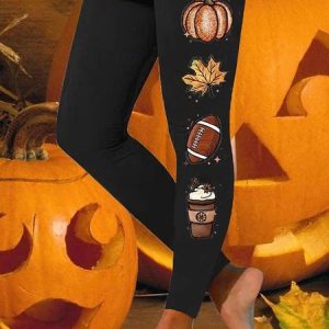 Women Halloween Vintage All Season Long Leggings, Leggings, color:Color3|size:XXL, catalog Noracora shop