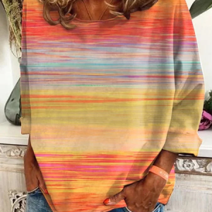 Casual Halloween Crew Neck Long Sleeve T-shirt, Blouses, color:Orange|size:5XL, catalog Noracora shop