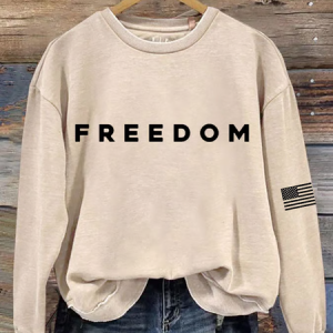 Casual Crew Neck Text Letters Sweatshirt, Hoodies & Sweatshirts, color:Apricot|size:3XL, catalog Noracora shop