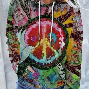 Casual Hoodie Abstract Hoodie Printing, Hoodies & Sweatshirts, color:As Picture|size:4XL, catalog Noracora shop
