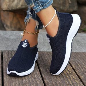 Casual Summer Shoes Mesh Fabric Comfortable Orthopedic Sneakers, Women shoes, color:Navyblue|size:42, catalog Noracora shop