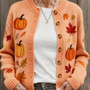 Women Wool/Knitting Plain Long Sleeve Comfy Casual Cardigan, Cardigans, color:As Picture|size:3XL, catalog Noracora shop