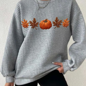 Casual Crew Neck Halloween Sweatshirt, Hoodies & Sweatshirts, color:Gray|size:4XL, catalog Noracora shop