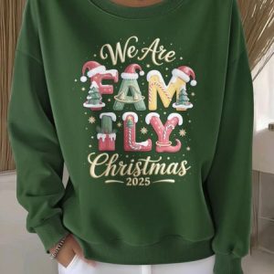 Casual Crew Neck Text Letters Sweatshirt, Hoodies & Sweatshirts, color:Green|size:4XL, catalog Noracora shop