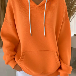 Casual Hoodie Plain Hoodie Printing, Hoodies & Sweatshirts, color:Orange|size:4XL, catalog Noracora shop
