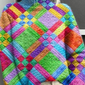 Women Geometric Long Sleeve Comfy Casual Sweater, Sweaters, color:Multicolor|size:3XL, catalog Noracora shop