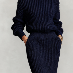 Casual Plain Crew Neck Sweater, Pullovers, color:Royal Blue|size:XXL, Stylewe
