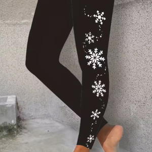 Women Christmas Casual All Season Printing Long Leggings, Leggings, color:Black|size:XXL, catalog Noracora shop
