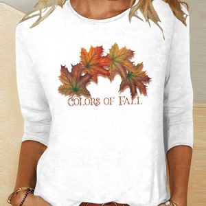 Vintage Plants Crew Neck Long Sleeve T-shirt, T-shirts, color:White|size:4XL, catalog Noracora shop
