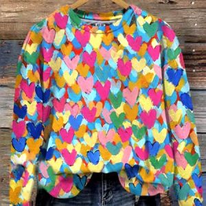 Casual Crew Neck Text Letters Sweatshirt, Hoodies & Sweatshirts, color:Multicolor|size:4XL, catalog Noracora shop