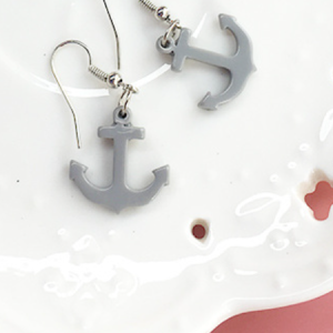 Ocean Style Creative Handmade Boat Lifebuoy Anchor Earrings Personality Funny Asymmetrical Earrings, Earring, color:Color6|size:One-size, catalog Noracora shop