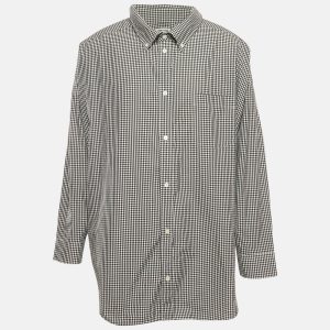 Balenciaga Monochrome Gingham Cotton Oversized Shirt S, Shirts & Tops - Luxury Closet catalog