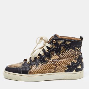 Christian Louboutin Tricolor Leather and Python Rantus Orlato High Top Sneakers Size 39.5, Athletic Shoes & Sneakers - Luxury Closet catalog