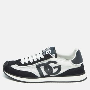 Dolce & Gabbana Black/White Mesh and Suede DG Low Top Sneakers Size 41, Athletic Shoes & Sneakers - Luxury Closet catalog