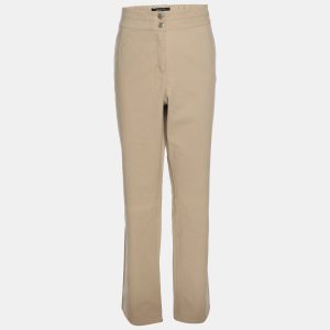 Elena Miro Khaki Stretch Cotton Wide Leg Pants XL, Clothing - Luxury Closet catalog
