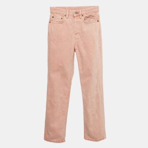 Acne Studios Pink Denim Straight Leg Jeans S Waist 25", Jeans - Luxury Closet catalog