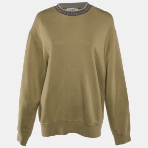 Acne Studios Beige Cotton Knit Sweatshirt S, Sweaters & Cardigans - Luxury Closet catalog