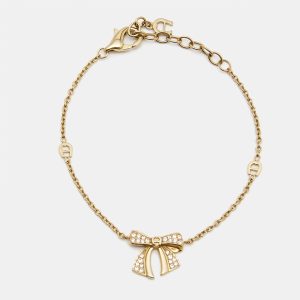 Aigner Bow Crystals Gold Tone Bracelet, Jewelry - Luxury Closet catalog