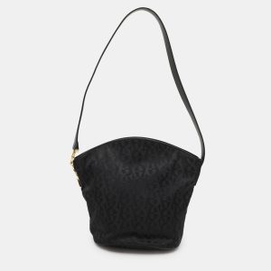 Aigner Black Signature Canvas And Leather Shoulder Bag, Shoulder Bags - Luxury Closet catalog