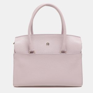 Aigner Light Pink Leather Satchel, Satchels - Luxury Closet catalog