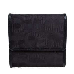 Aigner Black Canvas and Leather Trim Trifold Wallet, Wallets & Money Clips - Luxury Closet catalog