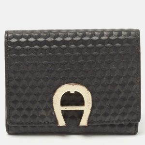Aigner Black Leather Trifold Wallet, Wallets & Money Clips - Luxury Closet catalog
