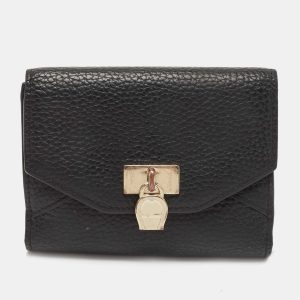 Aigner Black Leather Envelope Flap Compact Wallet, Wallets & Money Clips - Luxury Closet catalog