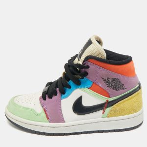 Air Jordan Multicolor Leather and Suede Jordan 1 Mid SE Lightblub Sneakers Size 36, Athletic Shoes & Sneakers - Luxury Closet catalog