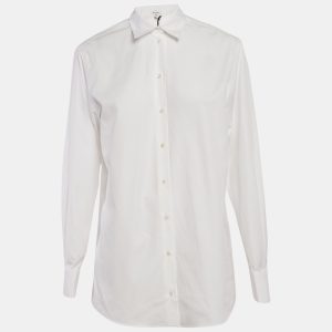 Alaia White Cotton Long Sleeve Shirt S, Shirts & Tops - Luxury Closet catalog