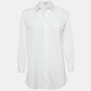 Alaia White Poplin Double Cuff Long Sleeve Shirt S, Shirts & Tops - Luxury Closet catalog