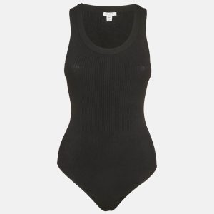 Alaia Black Rib Knit Tank Bodysuit S, Shirts & Tops - Luxury Closet catalog