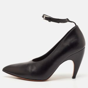 Alaia Black Leather Pointed Toe Ankle Strap Pumps Size 38, Pumps - Luxury Closet catalog
