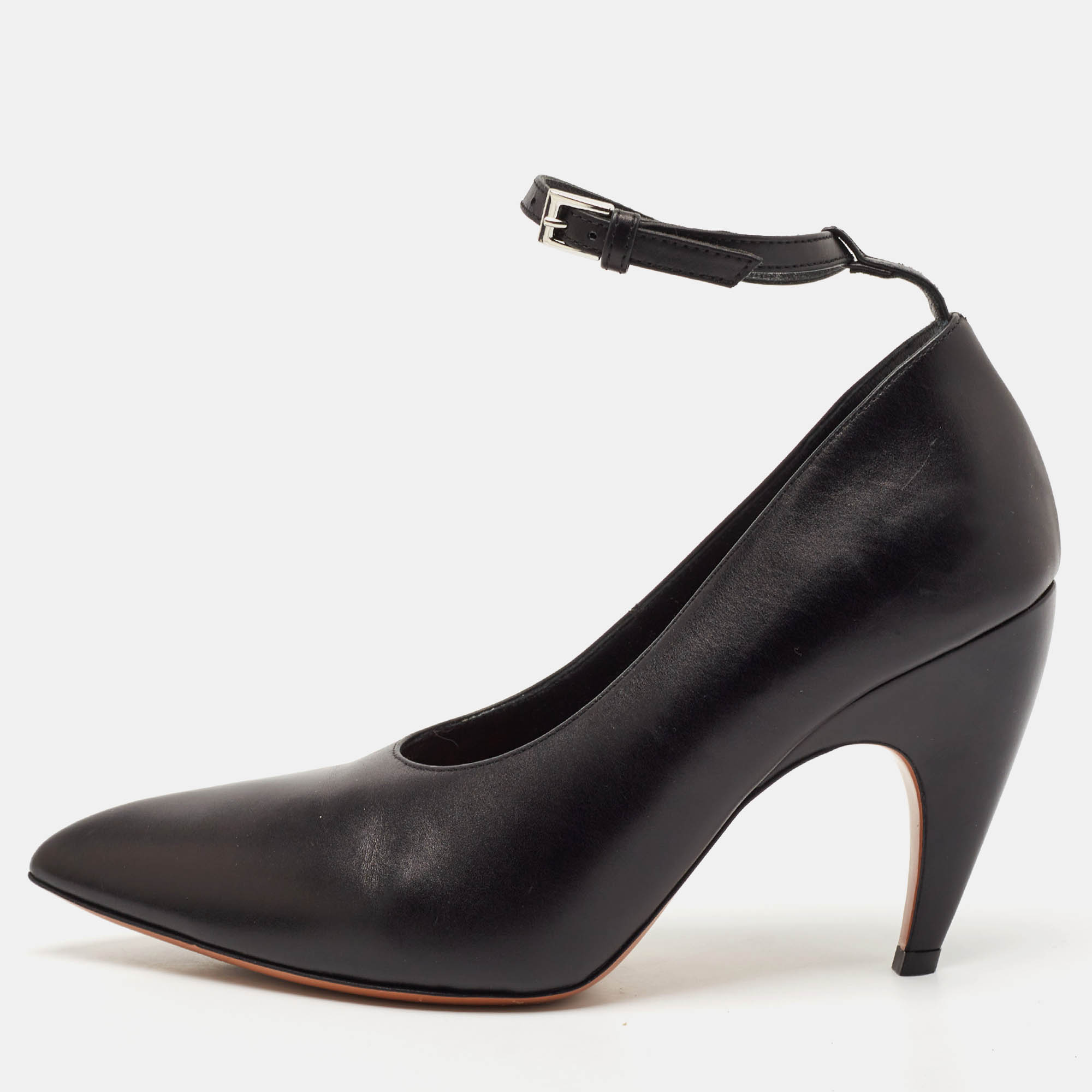 Alaia Black Leather Pointed Toe Ankle Strap Pumps Size 38, Pumps - Luxury Closet catalog