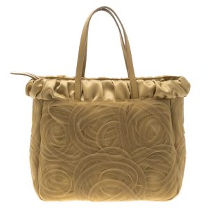 Alberta Ferretti Beige Net and Satin Tote, Tote Handbags - Luxury Closet catalog