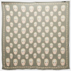Alexander McQueen Black Skull Print Silk Scarf, Scarves & Shawls - Luxury Closet catalog