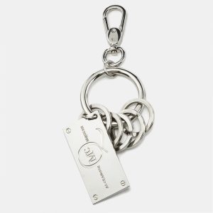 Alexander McQueen Silver Tone Metal Logo Plaque Key Chain, Luggage Accessories - Luxury Closet catalog