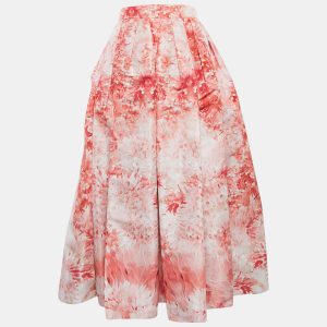 Alexander McQueen Pink Floral Print Synthetic Long Skirt M, Skirts - Luxury Closet catalog