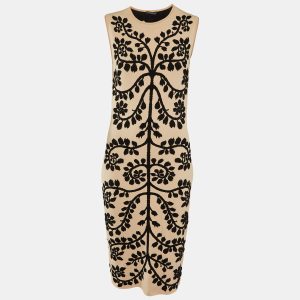Alexander McQueen Light Pink Intarsia Knit Sleeveless Midi Dress L, Dresses - Luxury Closet catalog