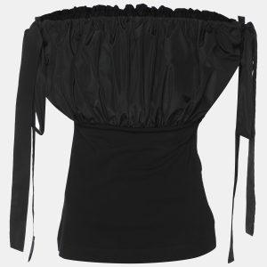 Alexander McQueen Black Polyester Off The Shoulder Top XS, Shirts & Tops - Luxury Closet catalog