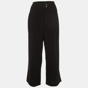 Alexander McQueen Black Fleece Wool Straight Fit Trousers L, Clothing - Luxury Closet catalog