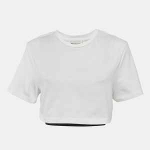 Alexander McQueen White Cotton Bustier Crop Top S, Shirts & Tops - Luxury Closet catalog