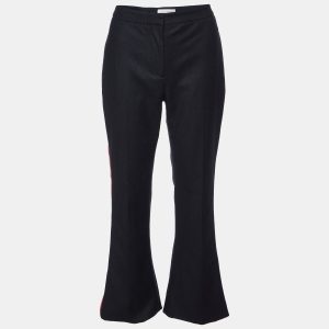Alexander McQueen Black Wool Side Striped Flared Trouser M, Clothing - Luxury Closet catalog