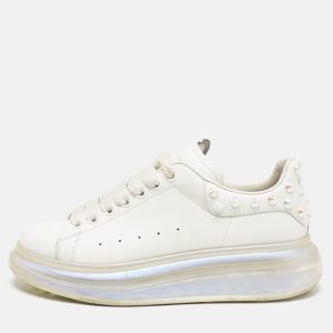 Alexander McQueen White Leather Larry Low Top Sneakers Size 39.5, Athletic Shoes & Sneakers - Luxury Closet catalog