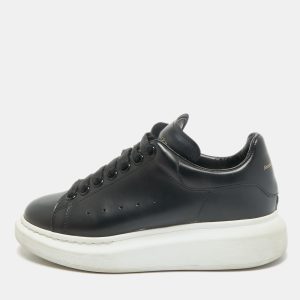 Alexander McQueen Black Leather Oversized Sneakers Size 37.5, Athletic Shoes & Sneakers - Luxury Closet catalog