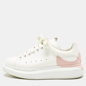 Alexander McQueen White/Pink Leather Oversized Sneakers Size 38.5, Athletic Shoes & Sneakers - Luxury Closet catalog