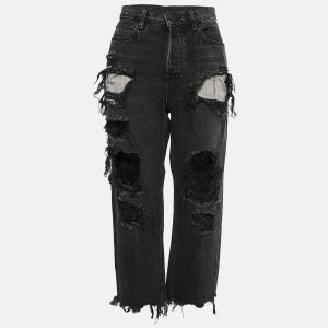 Denim X Alexander Wang Black Distressed Denim Rival Jeans M Waist 30", Jeans - Luxury Closet catalog